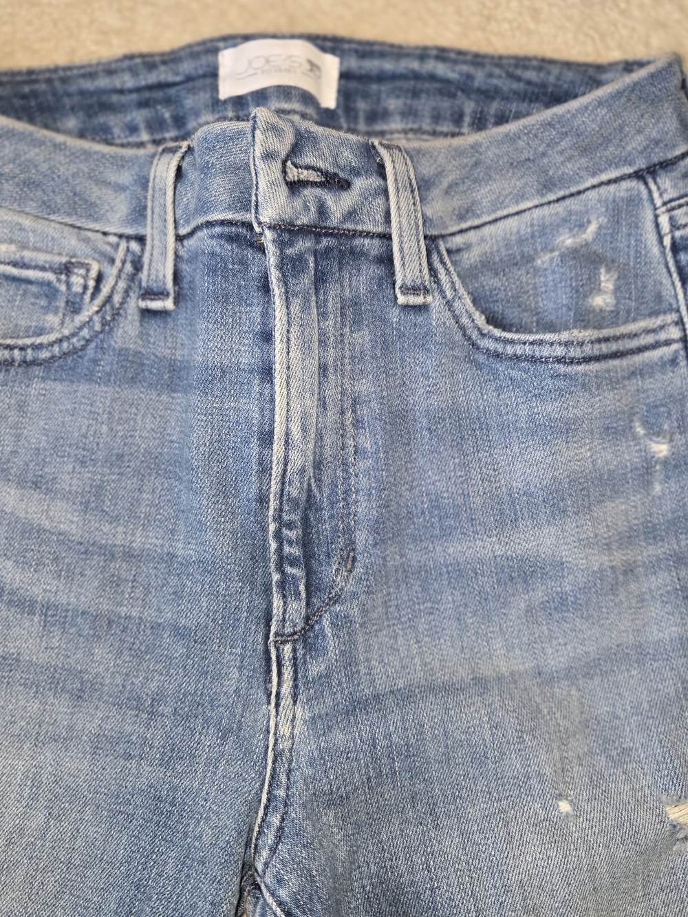 Joe's Jeans Hi Honey Distressed Straight Leg Jeans Bootcut Medium Wash Size 26 - Picture 5 of 11